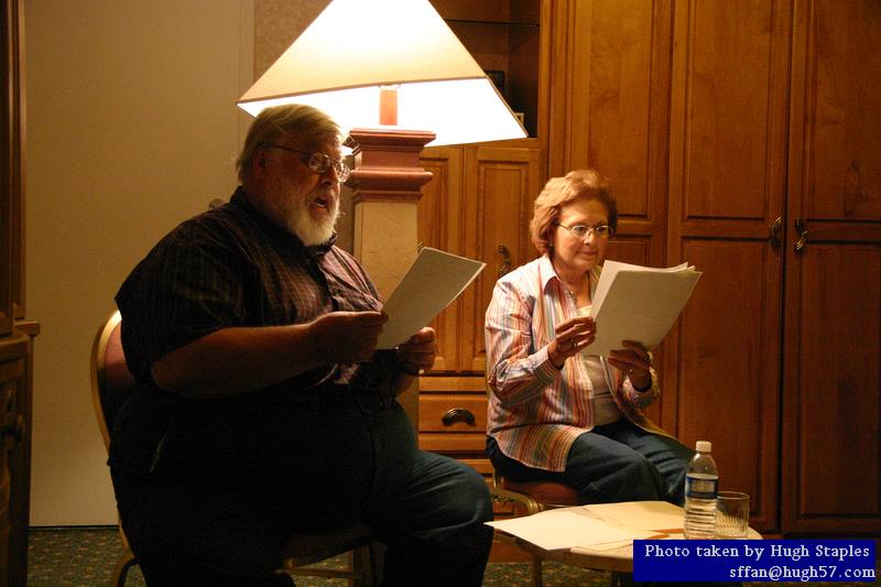 Alec and Pam Iorio read the first chapter of "Variable Star",<br />the forthcoming novel by Robert A. Heinlein and Spider Robinson.