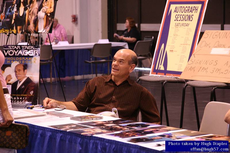 Robert Picardo of ST: Voyager signs autographs