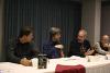 Ty Drago, Spider Robinson, Herb Kauderer and Michael Livingston<br />discuss the works of Robert Heinlein and other great SF writers