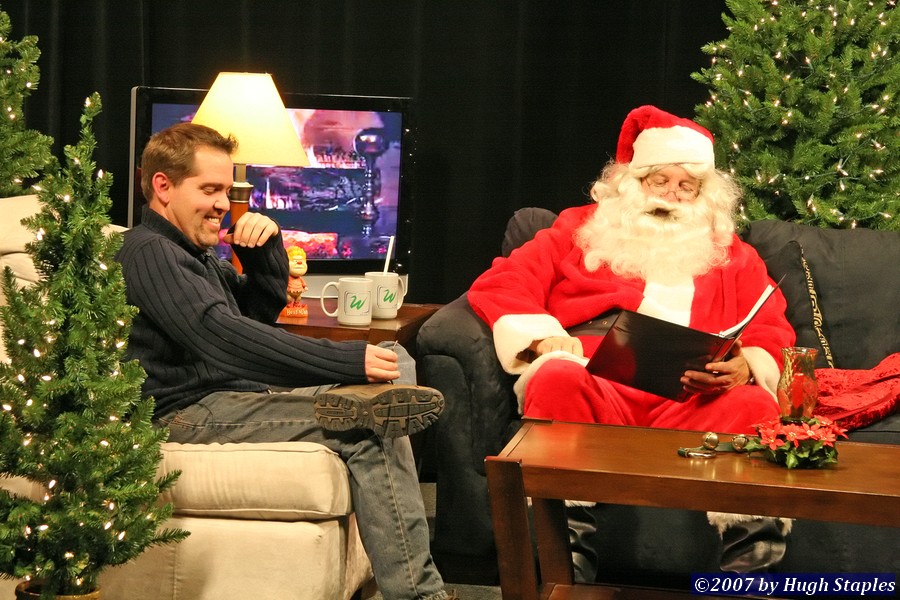Talking with Santa  Christmas 2007