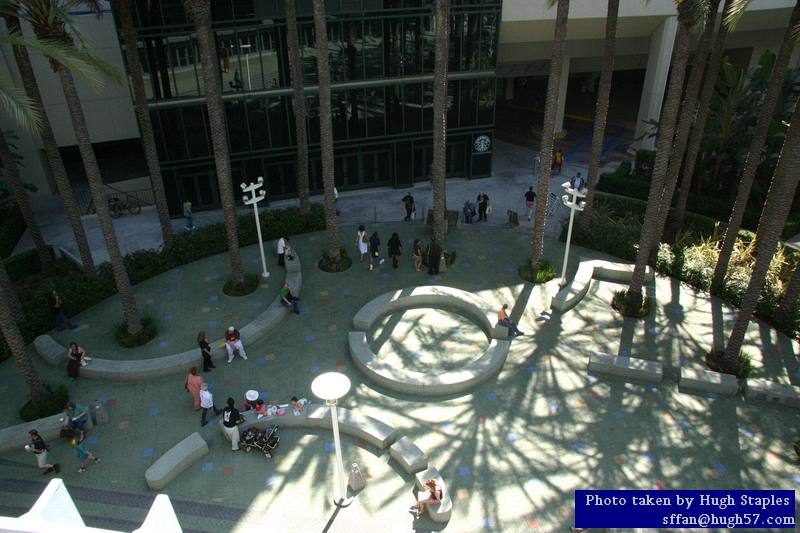 Courtyard between Hilton and Convention Center