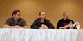 Panel: "Creative Commons and Internet Marketing"<br />from left: Tobias Buckell, John Scalzi and Charles Stross