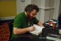 Patrick Rothfuss signs The Wise Man's Fear